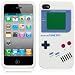 White Gameboy Style Silicone Skin Cace Cover For iPhone 4 4S