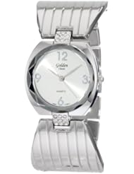 Golden Classic Womens 2169-silver "Daily Silver Sensation" Sleek Classic Metal Band Watch