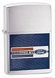 Zippo Lighter Ford, Brushed Chrome