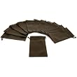 12 Black Faux Leather Drawstring Pouches Jewelers Bags