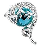 Schmucktrendzone Piercing, Zirkonia blau, Aqua, nickelfrei, 1,6 x 10 mm, nicht oxidierend, antiallergen, Nr. 1600250