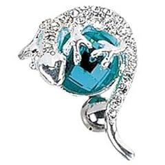Schmucktrendzone Piercing, Zirkonia blau, Aqua, nickelfrei, 1,6 x 10 mm, nicht oxidierend, antiallergen, Nr. 1600250