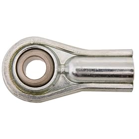 3/8-24 Fine Standard Thd., .3750 Dia. Bore, 1.625 Lg., Female Thread - Plain Ball End, Ball Joints and Rod Ends, Stamped Style (1 Each)