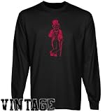 Austin Peay State Governors Black Distressed Logo Vintage Long Sleeve T-shirt