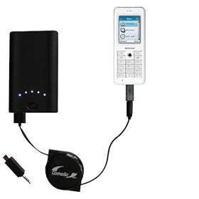 High Capacity Rechargeable Pocket Charger for the Netgear Skype Phone SPH101 with TipExchange Technology