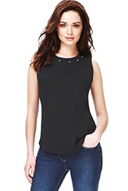 Petite Studded Ponte Top