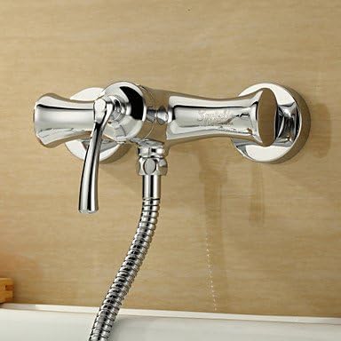 Sprinkle? by Lightinthebox - Chrome Finish Centerset Wall Mount Single Handle Brass Shower Faucet