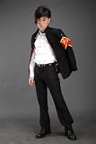 Japanese Anime Katekyo Hitman Reborn Cosplay Costume - Hibari Kyoya 1st Ver Set X-Large