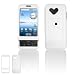 HTC T-Mobile G1 Google Cell Phone Solid White Snap-On Case Cover with Removable Swivel Belt Clip