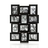 MelanncoMiniBlackCollage,Holds12Photos:PhotoFrames
