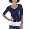 Juniors' Mossimo Supply Co. Boatneck Cardigan - Oxford Blue