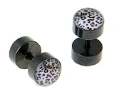 136L Stainless Steel Fake Plug Camouflage Width: 7mm Gauge: 16 - Sold as Pair