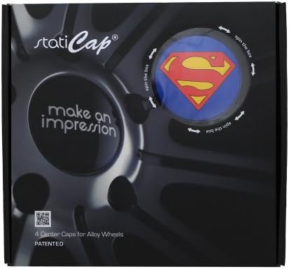 BMW Wheel Center Cap Hub Floating Self Leveling with Superman logo 68 mm