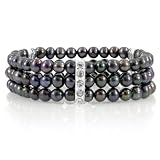 Regina's Freshwater Pearl Bracelet - Black