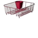 RUBBERMAID 6008-AR RED ANTIMICROBIAL SMALL DISH DRAINER RED (6008AMRED)