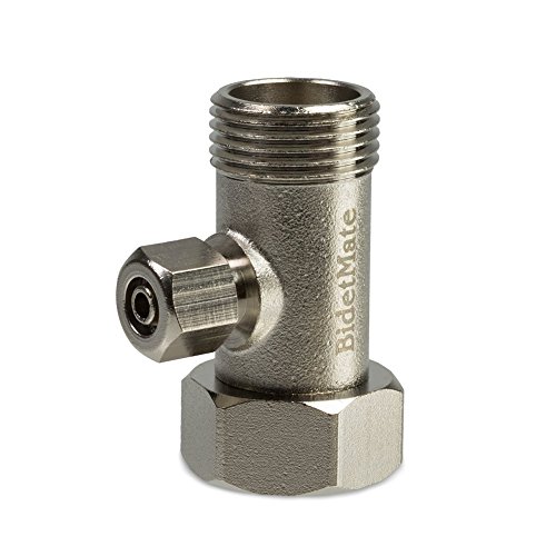 Bidet Mate Brass TAdapter with PU Hose Connector Hardware Plumbing