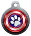 Canine America Shield Pet ID Tag for Dogs and Cats - Dog Tag Art - LARGE SIZE
