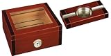 Supreme 60 Cigar Glass Top Humidor w/ matching Asthray