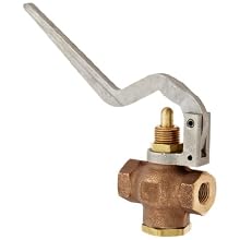 Kingston 305A Series Brass Quick Opening Flow Control Valve, Squeeze Lever, 1/4" NPT Female