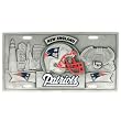 New England Patriots Zinc License Plate - NFL Football Fan Shop Sports Team Merchandise