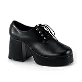 JAZZ-02, MENS BLACK PU DISCO SHOES, SIZE MEDIUM(10/11)