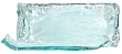 Spanish Recycled Textured Glass Sushi Server 13.5"x6"
