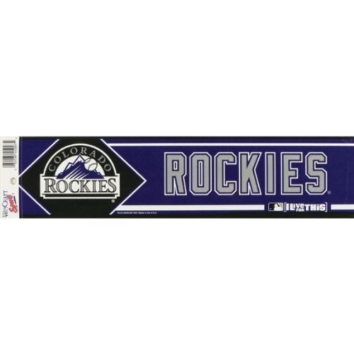 Colorado Rockies - Logo & Name Bumper Sticker