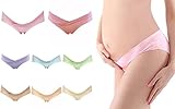 Black Omen（ブラックオーメン）伸縮性あり ビキニ型 クロスタイプ 浅履き ストレッチ マタニティショーツ（妊婦さん用パンツ）ウエスト折り返し ローライズ（別色3色セット福袋（色はランダム）、
