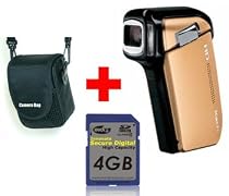 Bundle: Sanyo HD800 Gold HD Digital Camcorder + 4GB +Soft Case