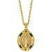 Blue Enamel Mary Pendant