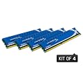 Kingston HyperX PC3-12800 Arbeitsspeicher 16 GB (DIMM 240-polig, 1600 MHz, 4x 4 GB) DDR3 RAM-Kit
