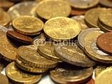 Wallmonkeys Peel and Stick Wall Decals - Euro Coins - 48
