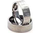 New Designer Titanium Ring, Custom Greek Key Carved Jewelry, Wedding Bands 100% Satisfaction New Designer Titanium Ring, Custom Greek Key Carved Jewelry, Wedding Bands 100% Satisfaction