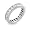 Eve's Addiction Sterling Silver Eternity Ring in White Cubic Zirconias, 5, sterling-silver