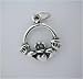 Sterling Silver * CLADDAGH CHARM * Claddah Heart
