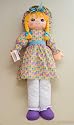 48" Traditional Rag Doll Rainbow Check - Blond