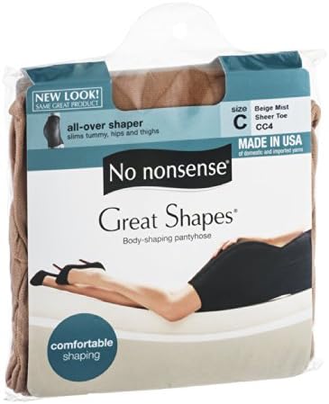 JQ4/CC4 Size C Beige Mist Great Shapes Nylons - Pack of 3