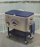 Tommy Bahama 100 Qt Stainless Steel Rolling Cooler