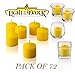 Votive Citronella Candle - Pack of 72 - High Scented Citronella Candles ? Mosquito, Bug Repellent for Outdoor/Indoor Use - 10 hour Burn Time - Made in USA