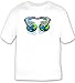 T-shirt with handshake, computer, earth, globes, modems, connection