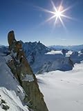 IMAGE OF Aiguille du Midi, French Alps, Chamonix, France Premium Photographic Poster Print by Walter Bibikow, 48x64
