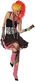 California Costumes Women's 80'S Party Girl Costume,Black/Pink/White,Small/Medium