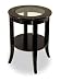 Kitchen & Housewares : Winsome Wood 92218 Genoa End Table, Glass Inset, One Shelf (Espresso)