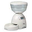 Petmate LeBistro Portion Control Automatic Pet Feeder, Bleached Linen, 5 Pounds