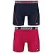 adidas Men's Sport Performance Climacool Boxer Brief Underwear (2-Pack), Night Indigo/Light Onix/Bold Pink/Night Indigo, Large