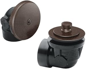 Moen 90331ORB Tub Drain Half Kit with Push-N-Lock Drain Assembly, Oil ...