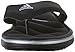 adidas Performance Men's Zeitfrei Thong Flip Flop Sandal,Black/Black/Silver,13 M US