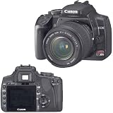 Canon Digital Rebel XTi SLR Camera Body - Black Finish - with EFS 18-55mm f/3.5-5.6 Zoom Lens - Refurbished by Canon U.S.A.