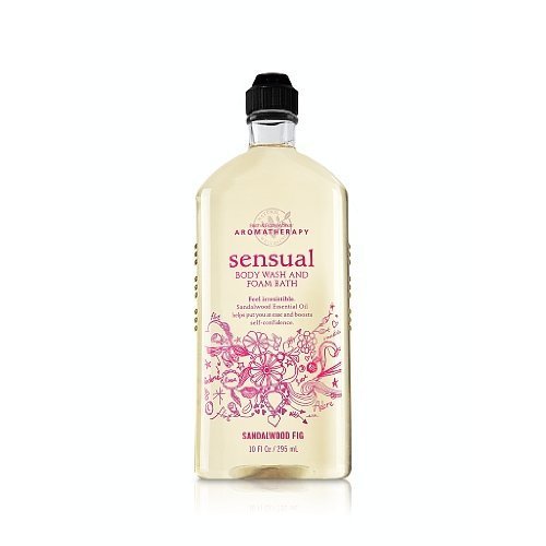 Bath & Body Works Aromatherapy Sensual Sandalwood Fig, Body Wash and Foam Bath, 10 Fl oz