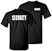The Goozler Security Silkscreen Front & Back Black T-Shirt (2X-Large)